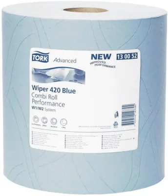 Produktbild von Tork Starke Mehrzweck Papierwischtücher, Papier, Blau, 262 mm, 524 mm, 235 mm, 4,7 kg