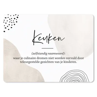Produktbild von MuchoWow® Mauspad Mousepad Küche - Zitate - Sprichwörter - Küche - Definition - Wörterbuch - Opa 23x19 cm - Mousepads - Maus Mat - Pad - Mausunterlage - Schreibtischunterlage - Mauspad