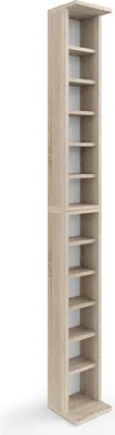 Produktbild von Vicco CD-Regal, 21 x 183.6 cm Groß, Sonoma/Sonoma