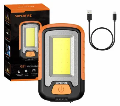 Produktbild von Werkstatt-Taschenlampe Superfire G21, 650lm, USB