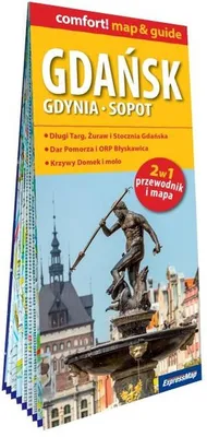 Image de Gdansk Gdynia Sopot laminated map&guide 2in1 guide et carte