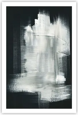 Produktbild von Poster - Poster ohne Rahmen - Abstraktion Schwarz Weiß - 61x91,5 cm - Wand Bild - Wanddeko - Wandbilder - Kunstposter - Wandposter - Bilder - Kunstdruck - Wanddekoration - Wandbild - P2XPA61x91-4173
