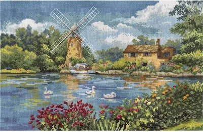 Produktbild von Panna Kreuzstichset "Niederländisches Motiv" 36x24cm, Zählmuster
