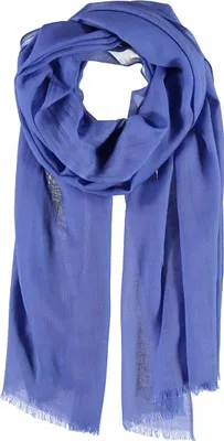 Produktbild von Damen dünner Wollschal, blau Passigatti
