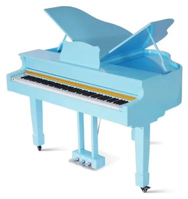 Produktbild von Klavier Digitalpiano Flügelklavier Hochglanz Blaues Piano Klaviere