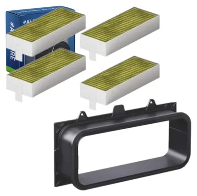 Produktbild von Alapure CleanAir Aktivkohlefilter Set geeignet für Neff 17007113 / Z821UD0
