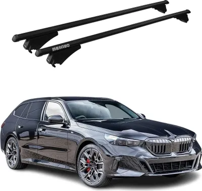 Obrázok produktu pre Menabo strešný nosič základný nosič pre BMW 5 G61 Touring 2024-2025 75kg hliník čierny 2x