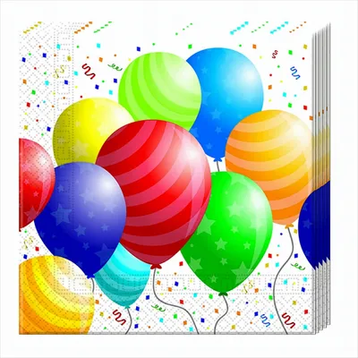 Produktbild von Balloons (Neu) 2-lagige Papierservietten 33x33cm