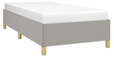 Produktbild von vidaXL Bettgestell ohne Matratze Hellgrau 100x200 cm Stoff