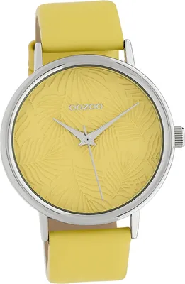 Image de Oozoo cuir femme montre analogique à quartz bracelet jaune Timepieces D2UOC10169
