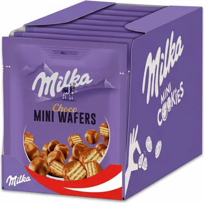 Immagine prodotto di Confezione di mini cialde Milka (8 x 110 g)