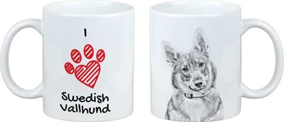 Image de Chien suédois Vallhund, Västgötaspets, Westgotenspitz - Tasse avec chien, adorable tasse avec graphisme, cadeau avec votre photo de la marque Art-Dog