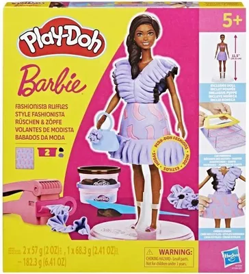 Produktbild von Play-Doh Barbie Style Fashionista Knete Spielset, Mehrfarbig, Kreatives Spielzeug für Kinder, 3+ Jahre