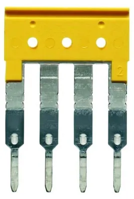 Zdjęcie produktu dla Weidmüller ZQV 2.5/4, Połączenie krzyżowe, 60 szt., Wemid, Żółty, -60 - 130 °C, V0