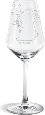 Produktbild von Mr. & Mrs. Panda Weinglas Elefant Seifenblasen - Transparent - Geschenk, Weißweinkelch, Für Weißwein, Rüsseltier, Lustige Sprüche, Liebe, Glas, Liebesspruch, wein