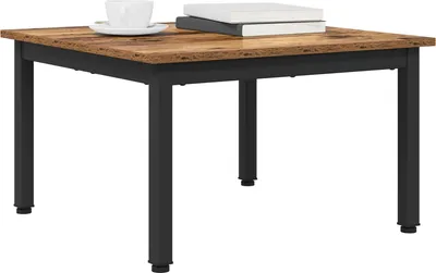 Image de Table basse Bois ancien 60 x 60 x 36 cm Bois d'ingénierie