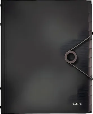 Image de Leitz 4570-10-95 4570 Classeur à levier Solid - 12 compartiments, PP, noir