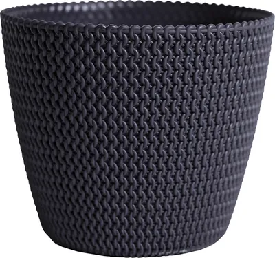 Produktbild von Blumentopf Splofy mit Strickmuster-Optik, Garn-Nachahmung, Ø 39.1 cm, Höhe 33 cm