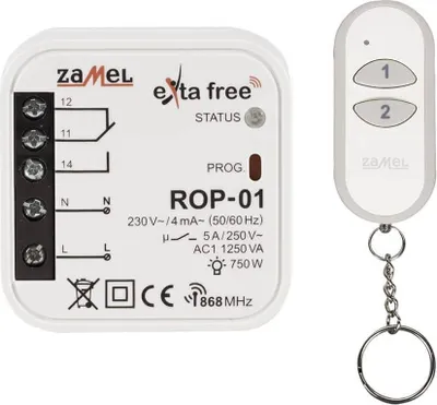 Produktbild von Zamel Wireless Steuerungsset 2-Kanal Fernsteuerung + 1-Kanal Funkempfänger RZB-05