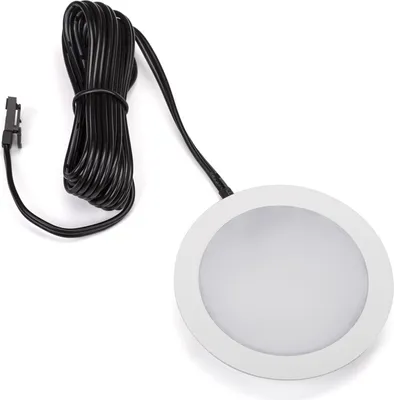 Produktbild von LED Einbaustrahler Giulia Möbeleinbauleuchte Einbauleuchte Spot Ultraslim / 12V / 3W / neutralweiß - 4000K / 65 x 12 mm / Gehäuse weiß