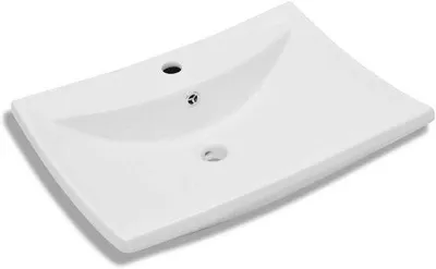 Immagine prodotto di Sgocciolatoio in Vetroceramica per vasca da bagno 60 x 44 cm - Arredamento bagno - Rubinetteria bianca