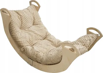 Produktbild von Skyline Holz Kletterbogen Klettergerüste Kletterdreieck Baby Kletterwippe Holzbogen für Kinder Montessori Lack Klappbar, mod.C, 85x43x42cm, Beige