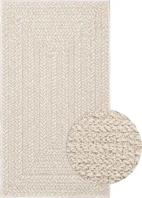 Produktbild von Möbel Teppich ZIZUR Creme 60x110 cm Jute-Optik Indoor und Outdoor - Designerteppiche 4010358