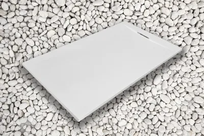 Obrázek produktu pro Sprchová vanička 135X100 cm Bílá Vulcano Line PLUS Z pryskyřice a mramorového prášku S boční lištou z MARMORESINA - FRASCIO