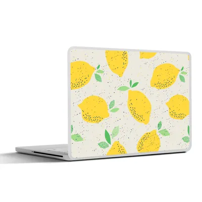 Produktbild von MuchoWow® Laptop Aufkleber Sticker Cover Zitrone - Obst - Vintage - Design 25x18 cm - Laptop-Deko