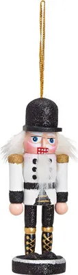 Produktbild von Christbaumschmuck Nussknacker mit Glitter schwarz