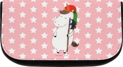 Produktbild von Mr. & Mrs. Panda kosmetiktäschchen Einhorn Junge - Rot Pastell - Geschenk, Kosmetikbeutel, Unicorn, Organizer, Make-up Täschchen, Kulturbeutel, Einhörner, kulturtäschchen