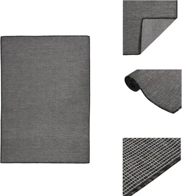 Immagine prodotto di vidaXL Tappeto per esterni a trama piatta 160x230 cm grigio - Tappeti