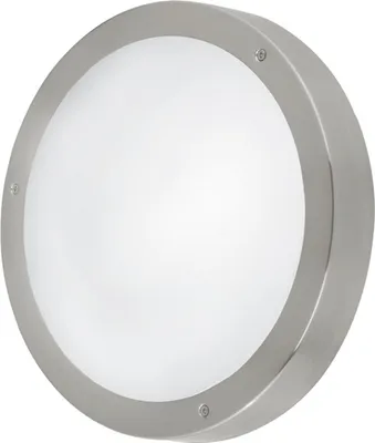 Produktbild von EGLO VENTO 1, Wand-/Deckenbeleuchtung für den Außenbereich, Edelstahl, Glas, Edelstahl, IP44, I, Weiß