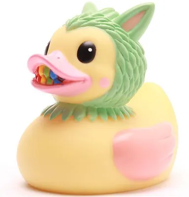 Produktbild von Badeente Quakiboo gelb Vinyl 8,5 cm