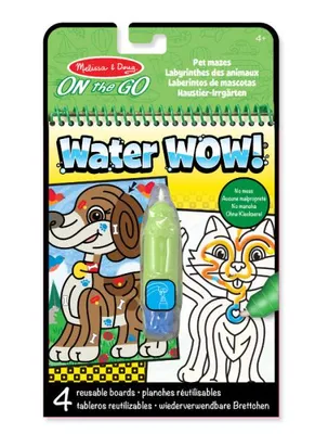 Image de Livre de coloriage labyrinthe WaterWOW pour enfants d'âge préscolaire - Melissa & Doug, à partir de 3 ans