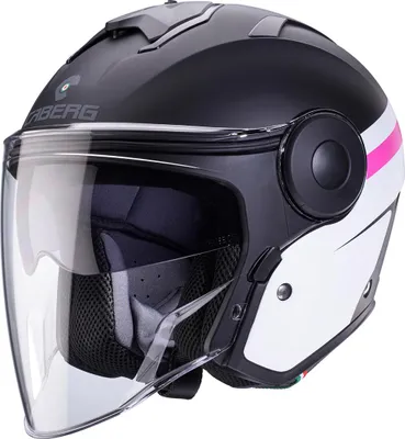 Produktbild von CABERG SOHO ZEPHYR Jethelm S in rosa/schwarz/weiß
