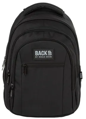Zdjęcie produktu dla Plecak szkolny BackUp klasa 6-8 klasyczny czarny
