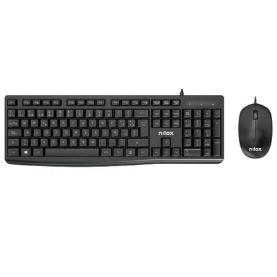 Produktbild von Tastatur mit Maus Nilox NXKME0012 Schwarz