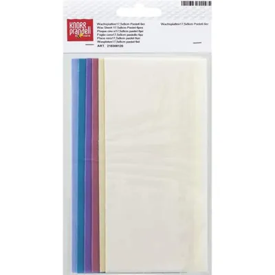 Produktbild von KNORR prandell 218308120 Wachsplatten-Sortiment "Sortierung Pastell" 175 x 80 x 0,5 mm