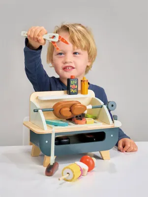 Image de Tender Leaf Toys Holzgrill Spielset, Spielzeug aus Holz,  für Kinder 7508245
