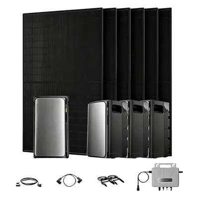 Produktbild von Powerness Balkonkraftwerk mit Speicher 7680Wh, Ecoflow Stream Ultra mit AC Pro Speicher x3 und 3000W Full Black Bifaziale Solarmodule (0% MwSt)
