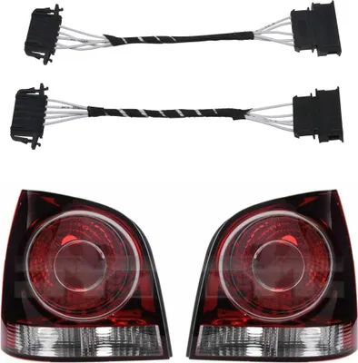 Obrázek produktu pro Sada zadních světel v červené barvě z faceliftovaného modelu 9N3 z roku 2005 pro VW