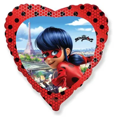 Produktbild von Miraculous Ladybug Folienballon Herz