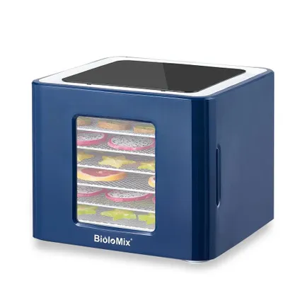 Image de Déshydrateur alimentaire - Déshydrateur pour aliments - Déshydrateur pour snacks - Déshydrateur pour fruits - Déshydrateur pour légumes - 6 plateaux en acier inoxydable