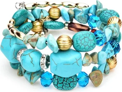Image de Bracelet SP-29265 Turquoise - Élégance Vintage KP29265