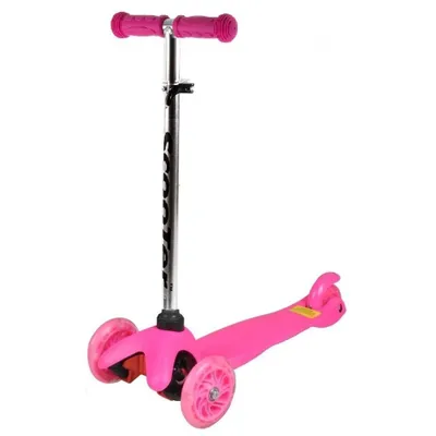 Produktbild von Dreirädriger MINI SCOOTER mit leuchtenden Rädern, pink