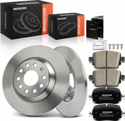 Productafbeelding van Frankberg 2x remschijven 4x remblokken achteras voor VW Sharan Audi