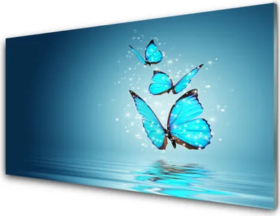 Produktbild von Acrylglasbilder 100x50 Wandbild Druck Schmetterlinge Kunst