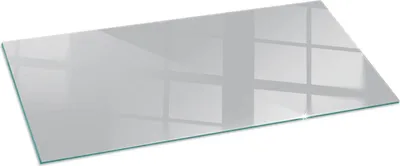 Obrázek produktu pro Skleněný podlahový panel 125x50 cm - Skleněný krbový panel - Skleněný krbový panel - Ochranné sklo - Ochranný panel proti jiskrám - Skleněný podlahový panel proti ohni - Tepelná ochrana - Ochrana podlahy ze skla - Barva světle šedá