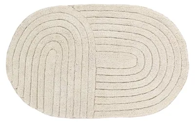 Produktbild von TENDANCE | Badezimmerteppich - beige - 50 x 85 cm - Boho - Baumwolle - Weich - Saugfähig